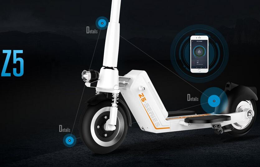 Earlier in 2016, Airwheel has released a new arrival-Z5 foldable electric scooter, which attracts many office ladies.